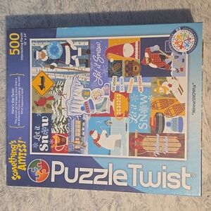 Puzzle Twist Something's Amiss! Minnesota MinneSNOWta 500 Piece Puzzle